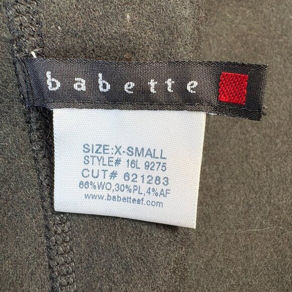 Womens Babette SF Wool Plaid Jacket Coat Snap Front Warm Ruffles Pockets Size XS - Picture 8 of 8